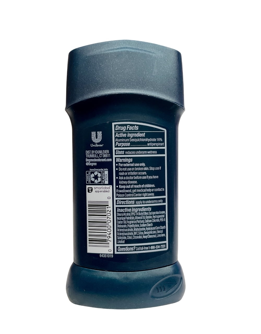 Degree Men Advanced Antiperspirant Deodorant 72-Hour Sweat And Odor Protection Sport Defense Antiperspirant For Men With Motionsense Technology 2.7 Oz 4 Count.