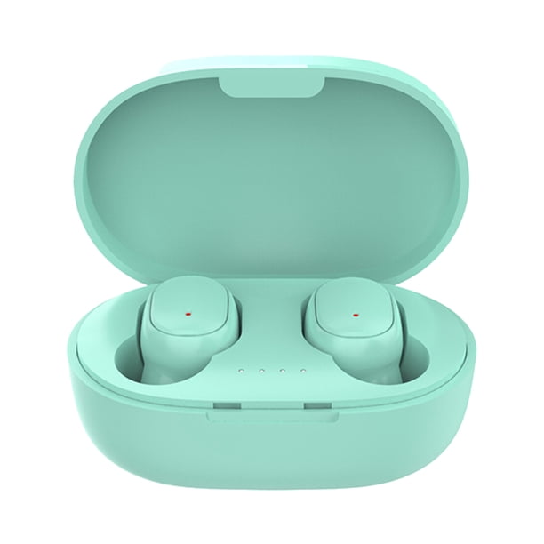 Seitruly 1 par de auriculares inalámbricos portátiles reutilizables compatibles con Bluetooth 5,0 Control de botones manos libres 10m auriculares para Cables de audio/vídeo Verde