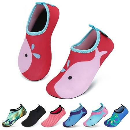 

SAGUARO Unisex Kids Water Shoes Boys Girls Sports Aqua Socks Quick Dry Breathable Barefoot Skin Shoes for Outdoor Swimming Pool Beach