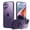 Purple, variant on Dteck for iPhone 16 Case with Invisible Magnetic Ring Stand Translucent Case for iPhone 16, Compatible with MagSafe, Clear