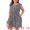 Black, variant on DARING DIVA Plus Size Square Neck Ruffle Short Sleeve Midi Dress 1X Green