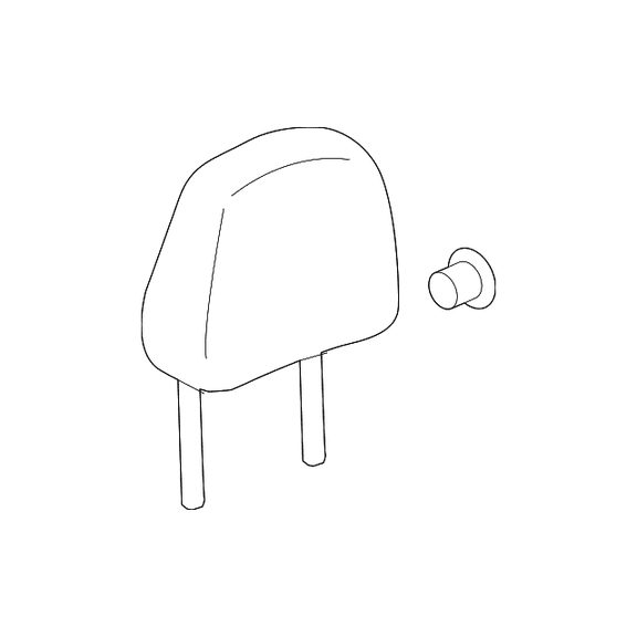 Genuine OEM GM Part # 39140230 Headrest
