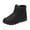 Black, variant on Fesfesfes Ankle Boots for Women Winter Snow Shoes Flat Waterproof Slip-On Boots Casual Ankle Boots Plus Size Women Shoes 43(US:9.5)