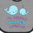thumbnail image 4 of Inktastic My Abuela Whale-y Loves Me Boys or Girls Baby Bib, 4 of 4