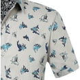 thumbnail image 4 of SSLR Mens Casual Button Down Shirts Printed Short Sleeve Shirts, 4 of 5