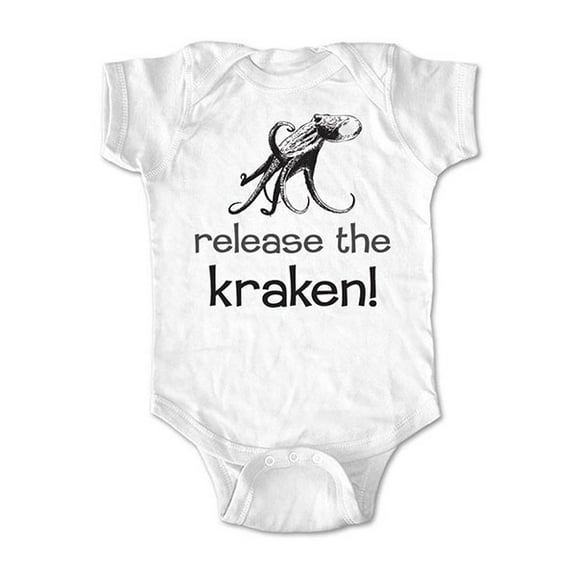 Release the kraken!  - wallsparks cute & funny Brand - baby one piece bodysuit - Great baby shower gift!