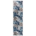 thumbnail image 2 of World Rug Gallery Edinburgh Floral Leaves Area Rug - Blue 2'x7', 2 of 9