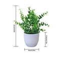 thumbnail image 4 of pitrice Artificial Potted Plant Leaf Simulation Leaves Home Office Desktop Greenery Decoration, Plant Type 19, 4 of 7