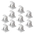 thumbnail image 2 of MasteelfCA 10Pcs Plastic Curtain Rod Storage Holders Curtain Rod Clips Towel Rod Supports, 2 of 8