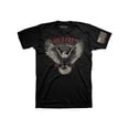 thumbnail image 2 of HOLD FAST Mens Short Sleeve Casual T-Shirt, Freedom Fighter Eagle, Black, SM, 2 of 4