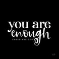 thumbnail image 2 of Lux + Me Designs 26x26 Black Ornate Wood Framed with Double Matting Museum Art Print Titled - You Are Enough, 2 of 4
