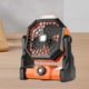 thumbnail image 1 of Ventilador de camping con linterna LED Colamx ángulo ajustable Naranja, 1 of 8