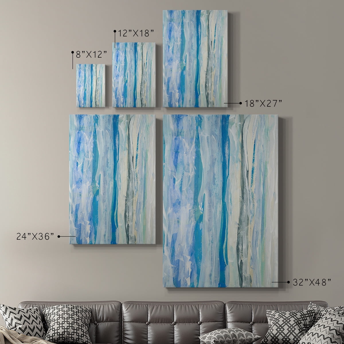 Swimming Ashore Premium Gallery Wrapped Canvas - Ready to Hang