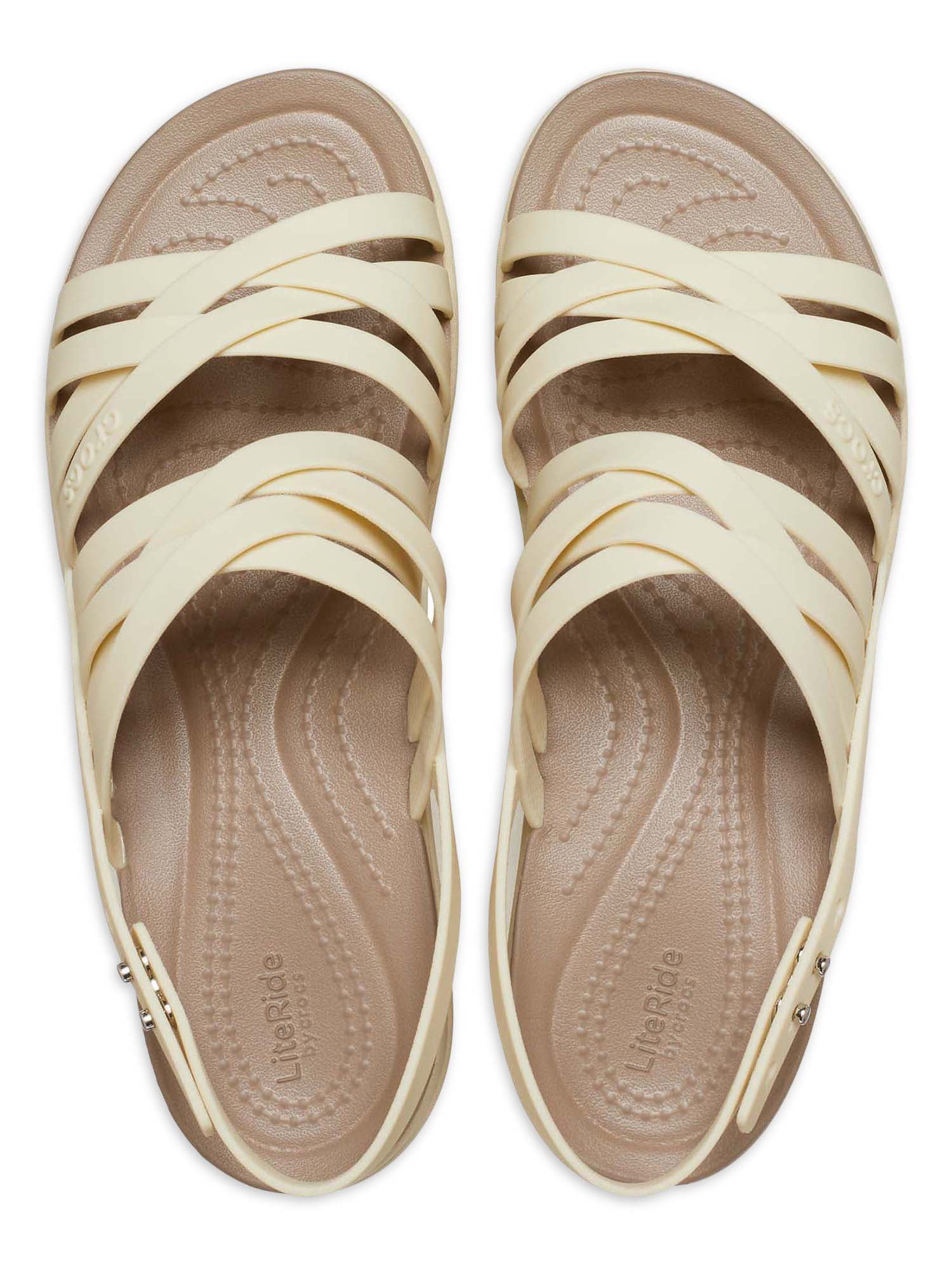 Crocs Women's Brooklyn Strappy Low Wedge Sandals