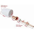 thumbnail image 6 of Gamvdout 40Pcs Air Plasma Cutter Consumables Extend Fit for PT-31 LG-40 Torch CUT-40 50 Air Plasma Cutter Accessories, 6 of 8