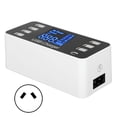 thumbnail image 1 of Estación de carga USB con 8 puertos para escritorio y pared con pantalla LCD para teléfonos inteligentes y tabletas, enchufe australiano de 100 a 240 V, 1 of 5
