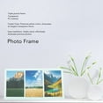 thumbnail image 3 of Photo Frame, 3in 4x3 Decor Triple Photo Frame With Stand, 3 Openings Clear PC Display Triple Picture Frame For Home Decor, Family, Friends, 3 of 8