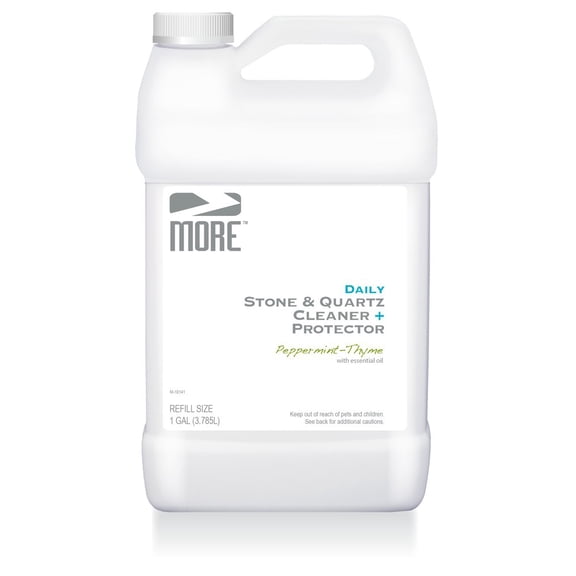 MORE Surface Care Stone & Quartz Cleaner Protector, Peppermint-Thyme, 1 Gallon