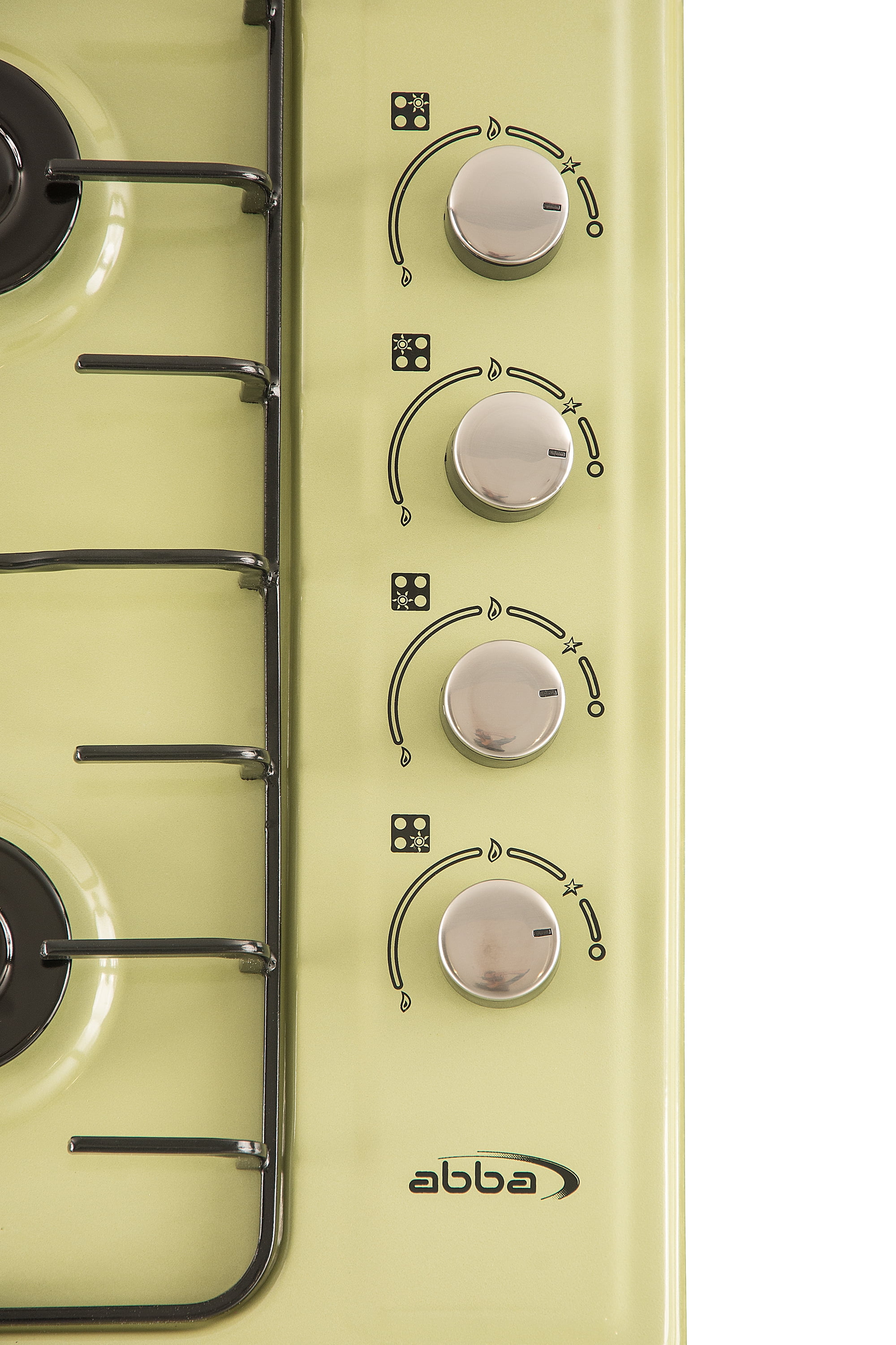 ABBA Retro Green Gas Cooktop 24-inch with 4 Burners - Color Line