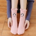 thumbnail image 4 of iOPQO Thermal Socks for Women, Cute Fuzzy Socks, Fluffy Socks, Thick Socks, Plush Socks, Pink One Size, 4 of 4