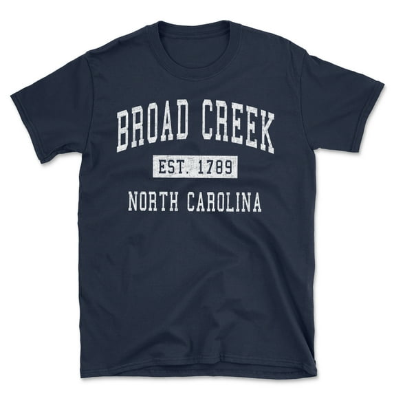 Broad Creek North Carolina Classic Established Men's Cotton T-Shirt