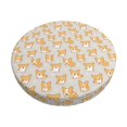 thumbnail image 2 of Round Bar Stool Seat Covers, Corgi Dog Elastic Round Chair Cover Stool Seat Slipcover Bar Stool Cushions Round Pad for 12-14 inch, 2 of 7