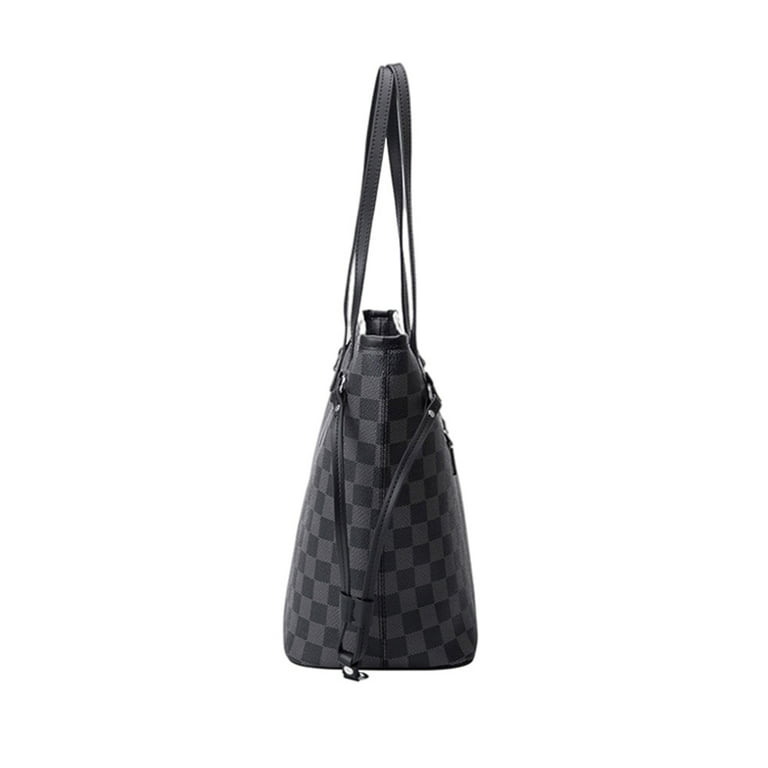 Colisha Checkered Crossbody Bags Shoulder Bag Women Fashion Purses Leather Satchel Handbags with Adjustale Cross Body Strap for Birthday, Valentine's
