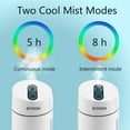 thumbnail image 4 of ‎BAOFU-A Mini Humidifiers with LED Night Light,USB 260ml Quiet,2 Mis Modes,Great for Car,Travel Office and Home,White, 4 of 5