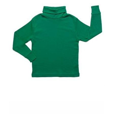 Maroon Striped Performance Polo - Leveret Solid Turtleneck 100% Cotton (5 Toddler, Green)