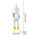thumbnail image 2 of Gnomo elfo de Pascua, muñeco de peluche azul sin rostro hecho a mano, gnomo conejo de pie con patas retráctiles, ideal para fiestas de Pascua, decoración de puertas, patios y ventanas., 2 of 3