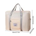 thumbnail image 3 of Kabnic Travel Duffel Bag, Weekender Overnight Bag for Women, Sports Gym Bag with Dry Wet Separated Tote Bag/Trolley Sleeve/Adjustable Strap, Waterproof & Tear Resistant, Beige, 3 of 8