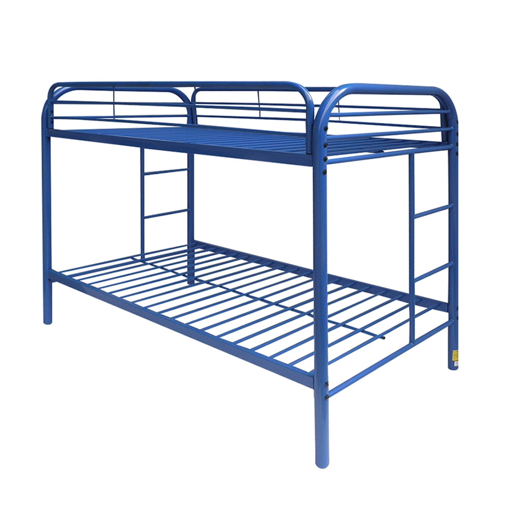 Acme Eclipse Twin Over Twin Metal Bunk Bed,Blue