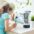 thumbnail image 3 of Fwttom Tower Fan - Quiet Desk Fan Humidifier Adjustable Wind Speed, Portable Personal Fan Large Battery Extra Long Time Working, Standing Fans That Blow Cold Air Fan for Bedroom, 10.6", 3 of 5