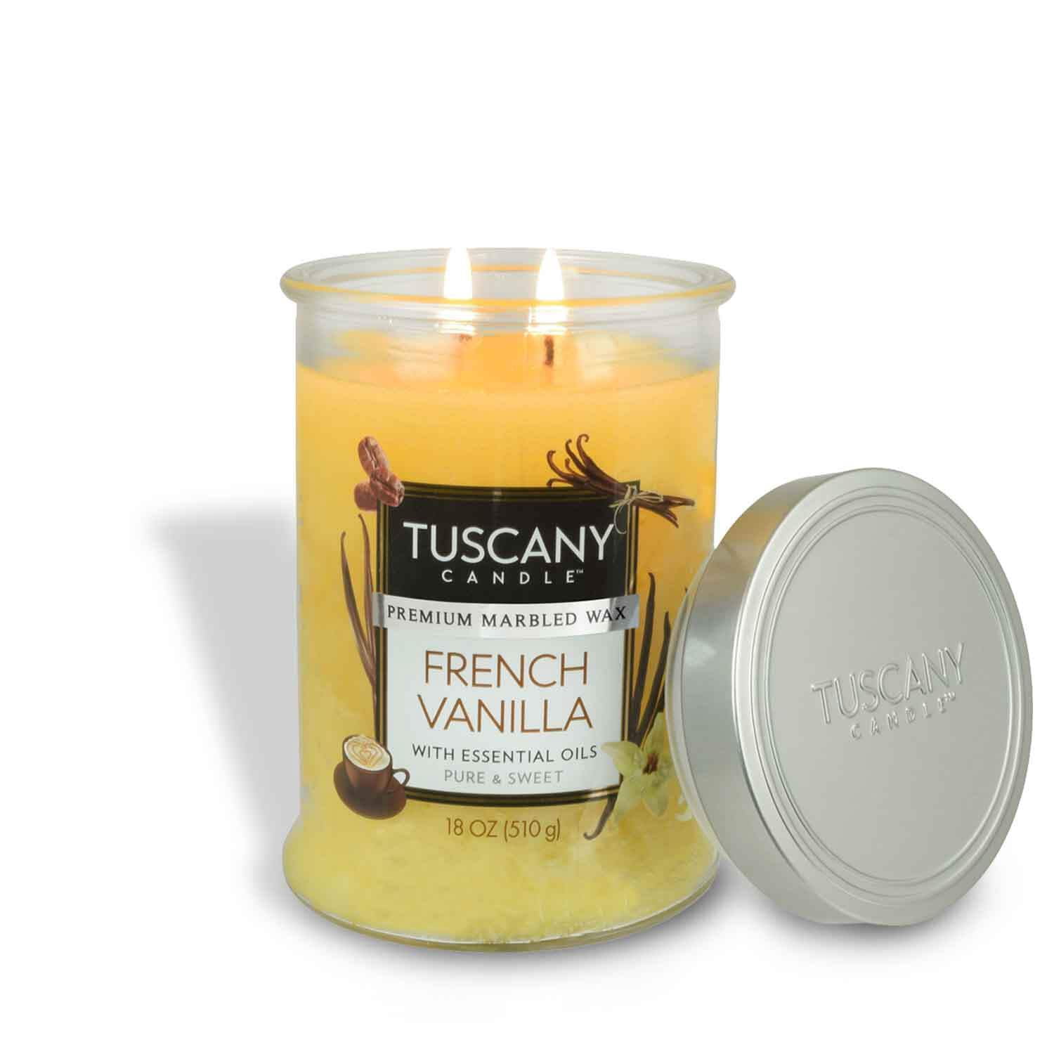 French Vanilla Long-Lasting Scented Jar Candle (18 oz)