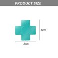 thumbnail image 2 of 12 Pairs Disposable Breast Covers Nipple Cover Self-adhesive Pasties Stickers, Cross Shape, 2 of 6