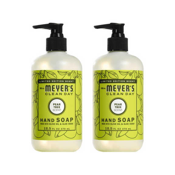 Mrs. Meyer’s Clean Day Liquid Hand Soap, Pear Tree, 12.5 FL oz (Pack - 2)
