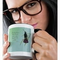 thumbnail image 2 of 3dRose, Hummingbird vintage with Rumi quote inspirational art, 15oz Two-Tone Black Mug, 2 of 7