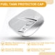 thumbnail image 4 of Tapa de la puerta del tanque de combustible para Hyundai Tucson 2021-2024, cubierta de la tapa de combustible, tipo adhesivo, tono plateado cromado, ABS, 4 of 6