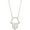 Rose, variant on 14K Yellow Gold Finish Round Cut White Diamond 925 Sterling Silver Diamond Hamsa Hand Outline Pendant Necklace for Women Jewelry