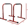NonSlip Dip Station Sts for Bodyweight Exercises Perform Dips, L