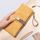 thumbnail image 4 of Cartera para mujer con tres pliegues, estilo retro esmerilado, tipo tarjetero, multifuncional, portátil, tipo clutch largo, 4 of 5