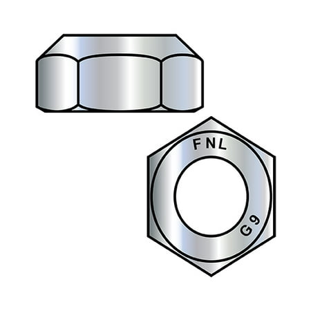 

1/4-28 Fine Thread Top Lock Hex Nut Grade 9 DFAR EcoGuard Gray/Silver 1 000 Hr Cor (Pack Qty 5 000) BC-15NO9