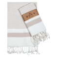 thumbnail image 1 of Toallas de mano Ruvy Home Basics de algodón turco, juego de 2 unidades, color beige, 1 of 7