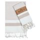 thumbnail image 1 of Toallas de mano Ruvy Home Basics de algodón turco, juego de 2 unidades, color beige, 1 of 7