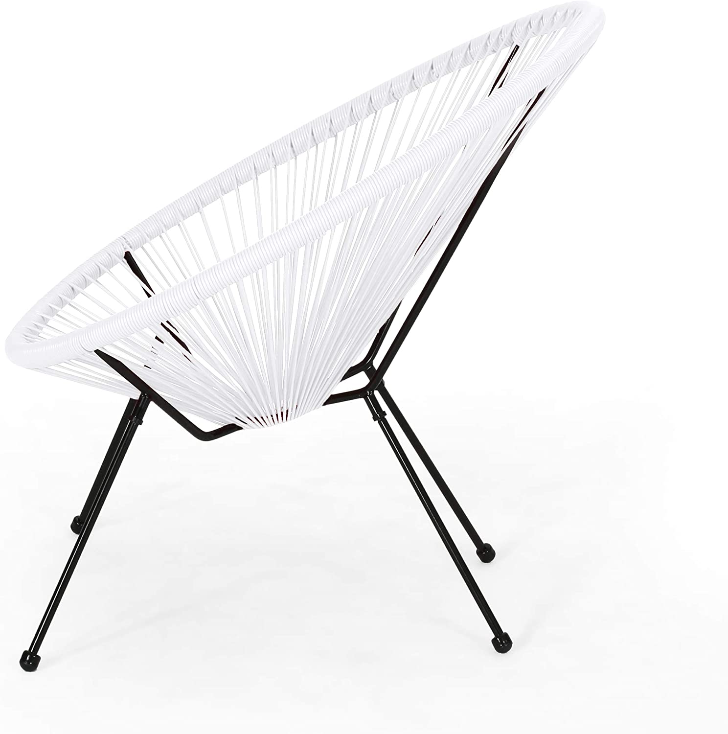 Kevinplus Outdoor Hammock Weave Chair with Steel Frame, Patio Chair Set of 2 Weave Lounge Chair Sun Oval Chair Indoor Outdoor Chairs - image 3 of 7
