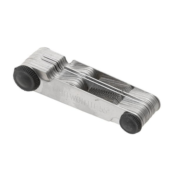Juego de Herramientas de Calibre de Paso de Rosca Calibre Central 55 Y 60 degree Pulgadas Y Métrico Y Americano Macarena calibre de paso de rosca