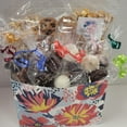 thumbnail image 2 of Tasteful Thoughts Flowers Basket Box, Yellow/Red, Assorted Chocolate and Popcorn, 2 of 7