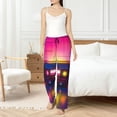 thumbnail image 4 of Rateoe Neon Cassette Tape Pattern Women’s Ultra-Soft Comfy Pajama Lounge Pants Sleepwear,Comfortable Lounge Wear,lightweight Pajamas, Casual Home Wear-Medium, 4 of 6