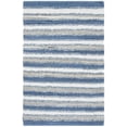 thumbnail image 2 of SAFAVIEH Montauk Coilean Striped Cotton Area Rug, Blue/Multi, 5' x 8', 2 of 7