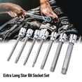 thumbnail image 3 of Conjuntos de enchufes de bits de estrella, Unidad de 3/8 Pulgadas T25 A T60 110 mm de Zócalo de bits de Estrella extra Con Estuche de Almacenamiento para reparaciónico Automotriz, 3 of 7